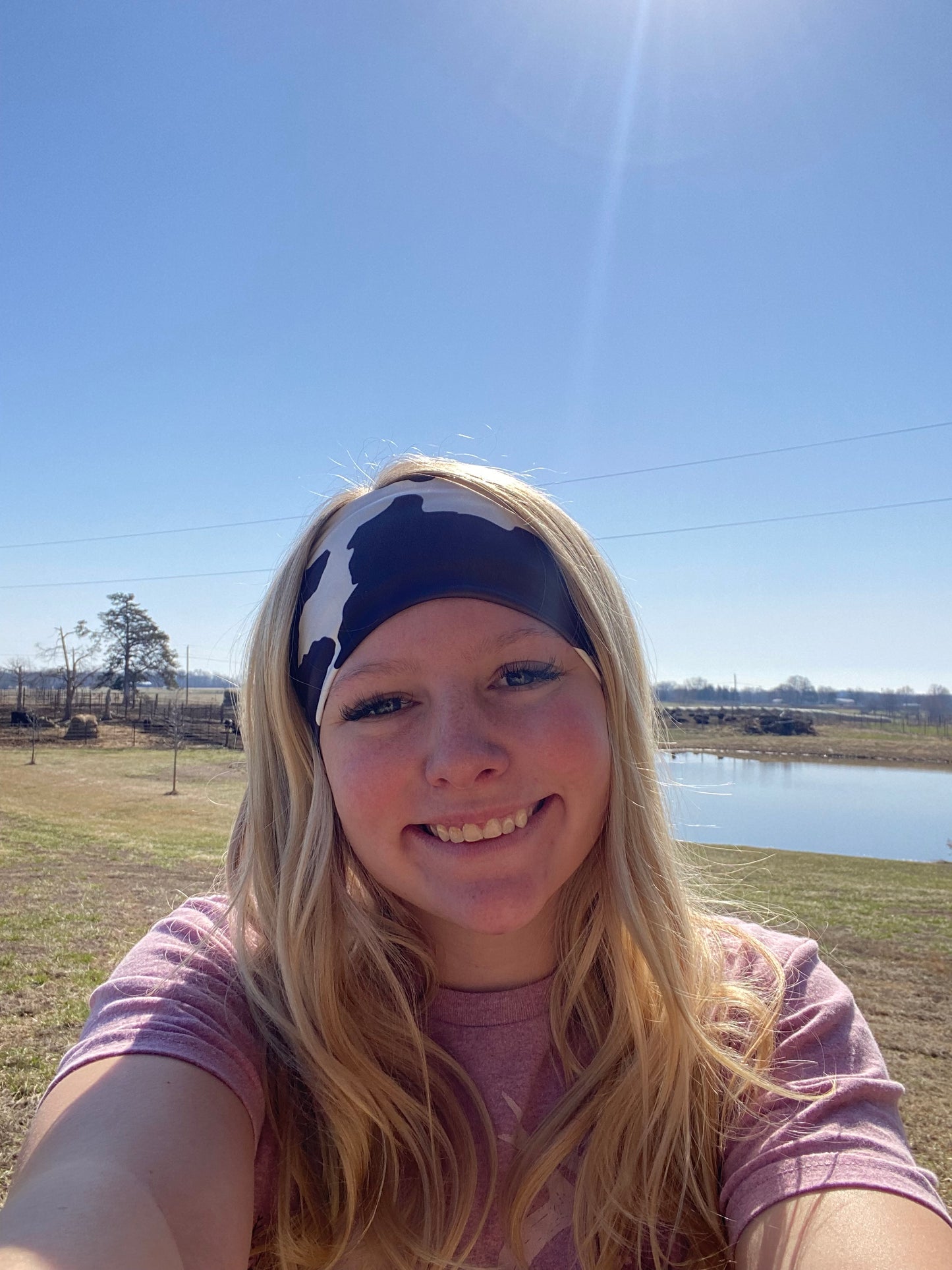 Cow print Stretchy Headband
