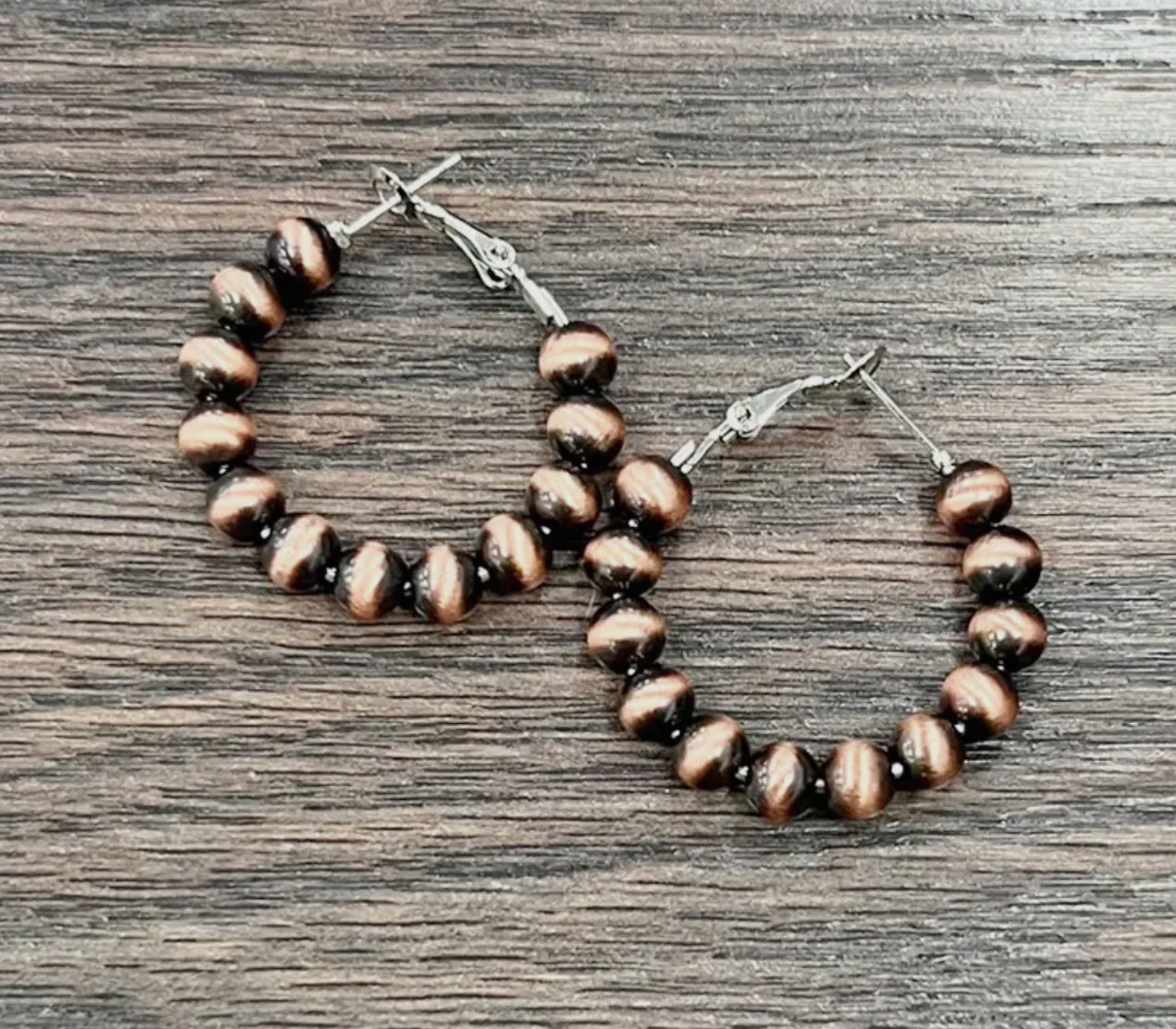 Small Copper Hoop Earrings