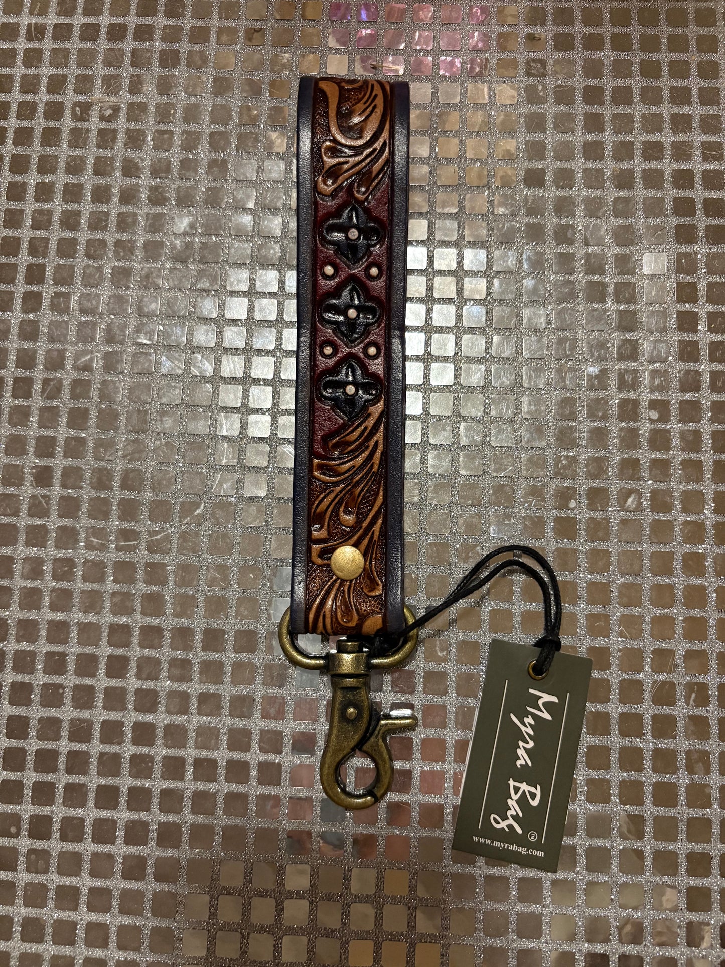 Red Flower Key Fob