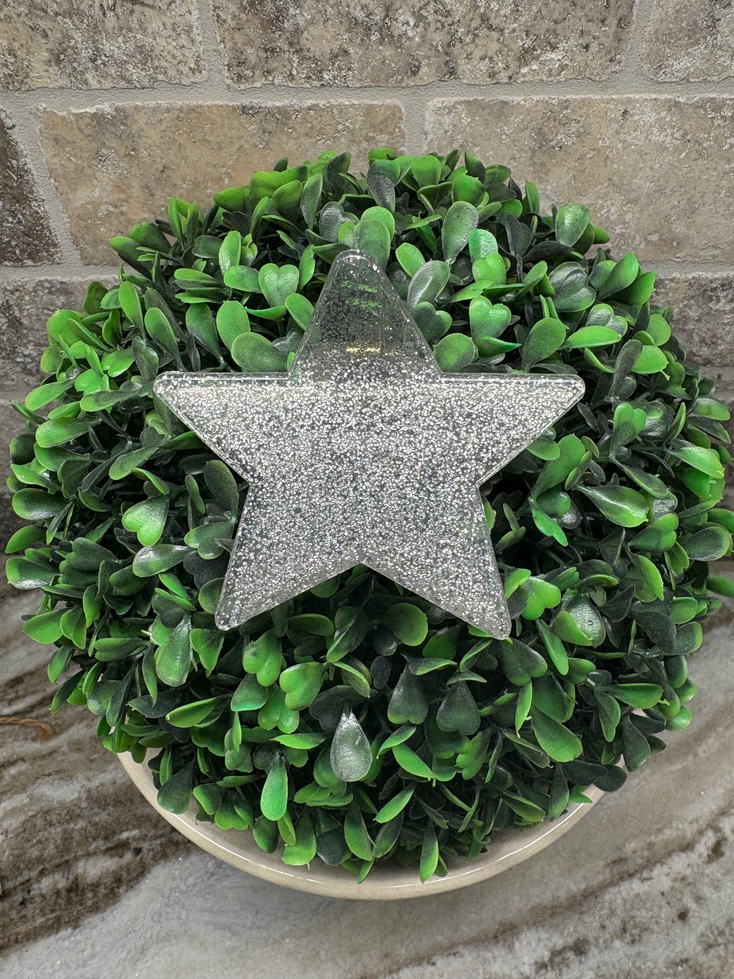 Silver Star Claw Clip