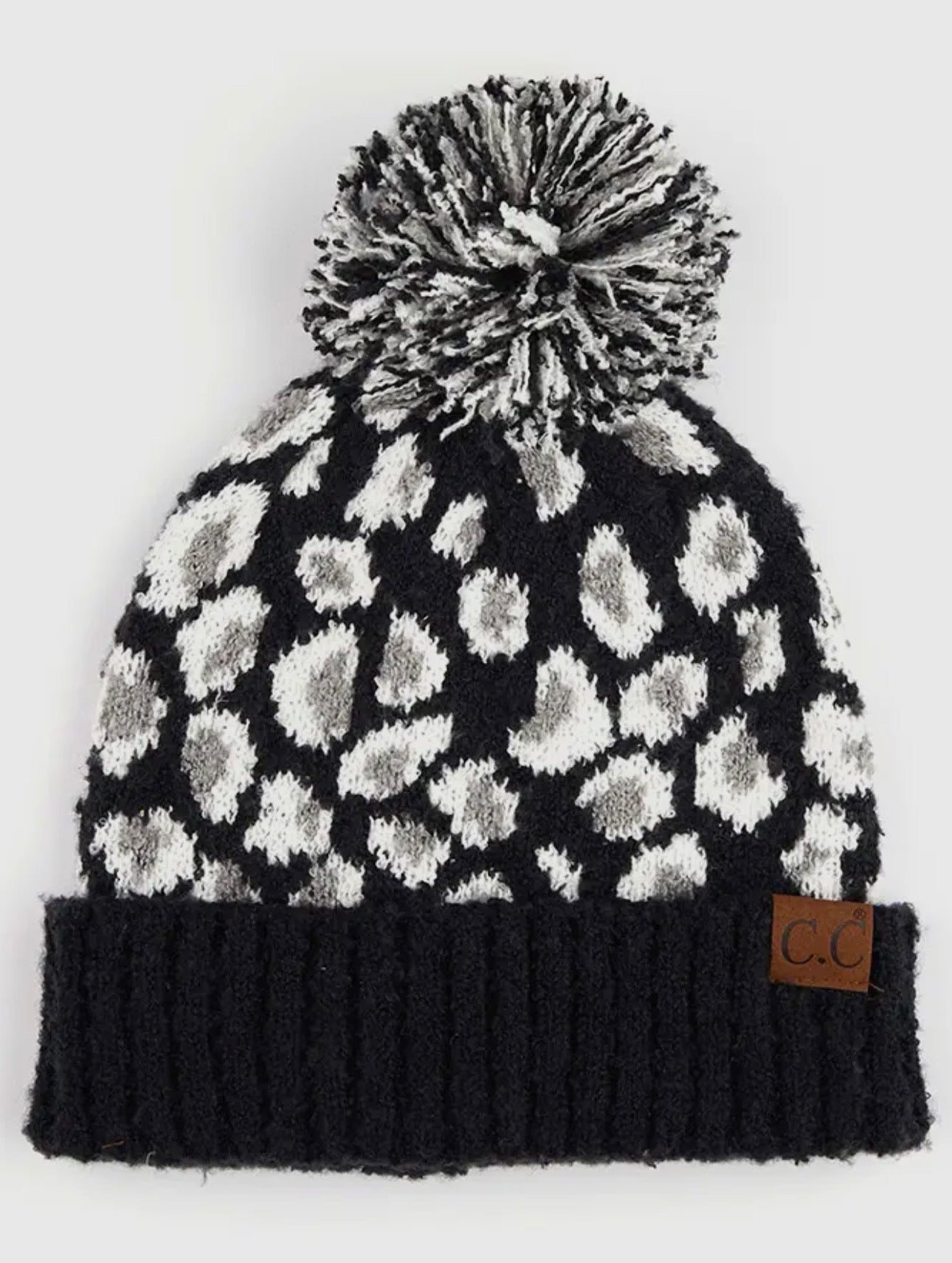 Black Cheetah C.C. Beanie