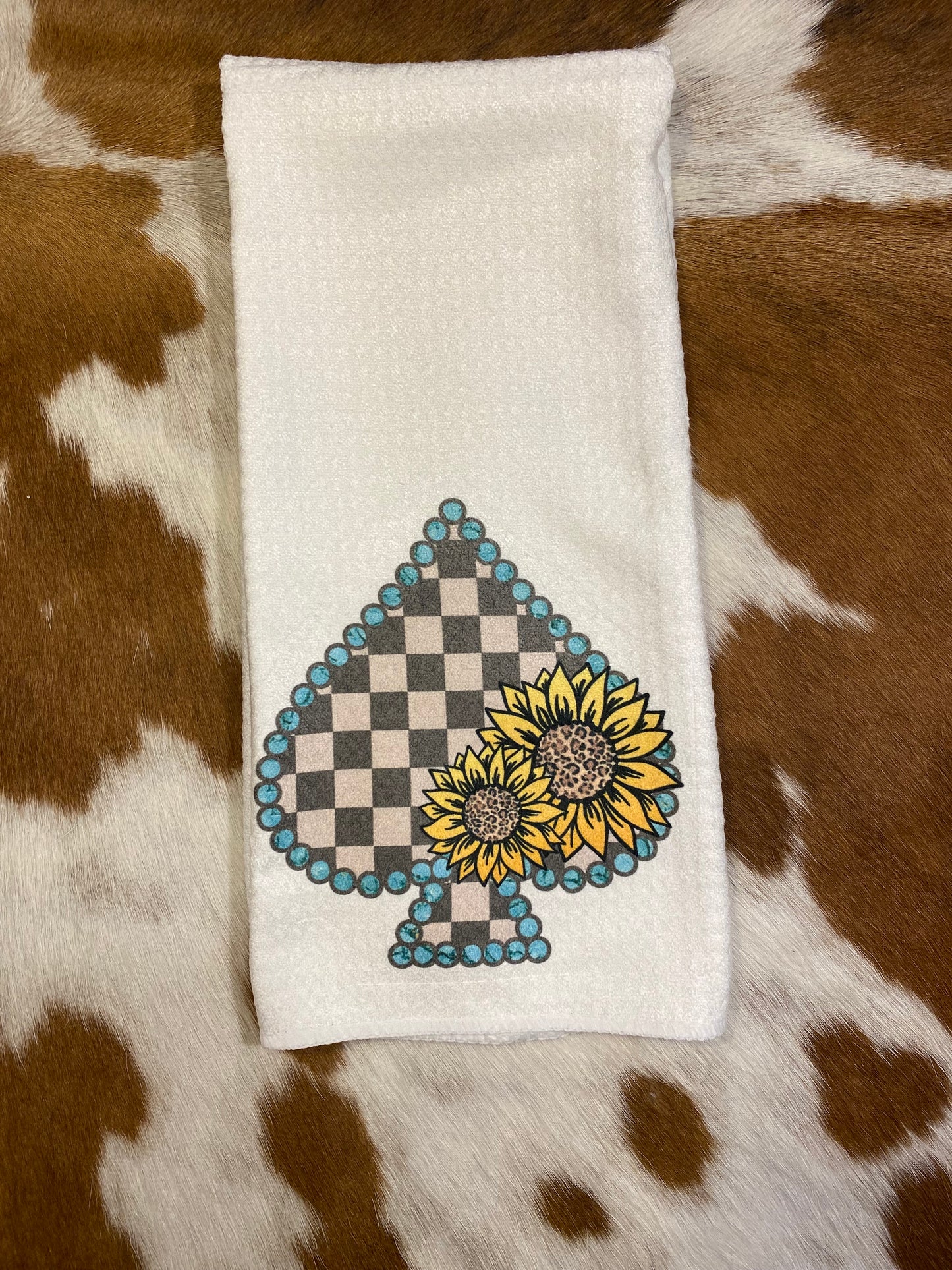 Sunflower Spade Kitchen Towel