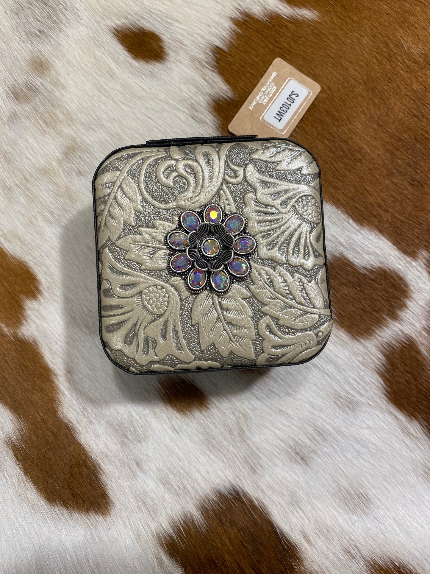 Grey Concho Jewelry Box