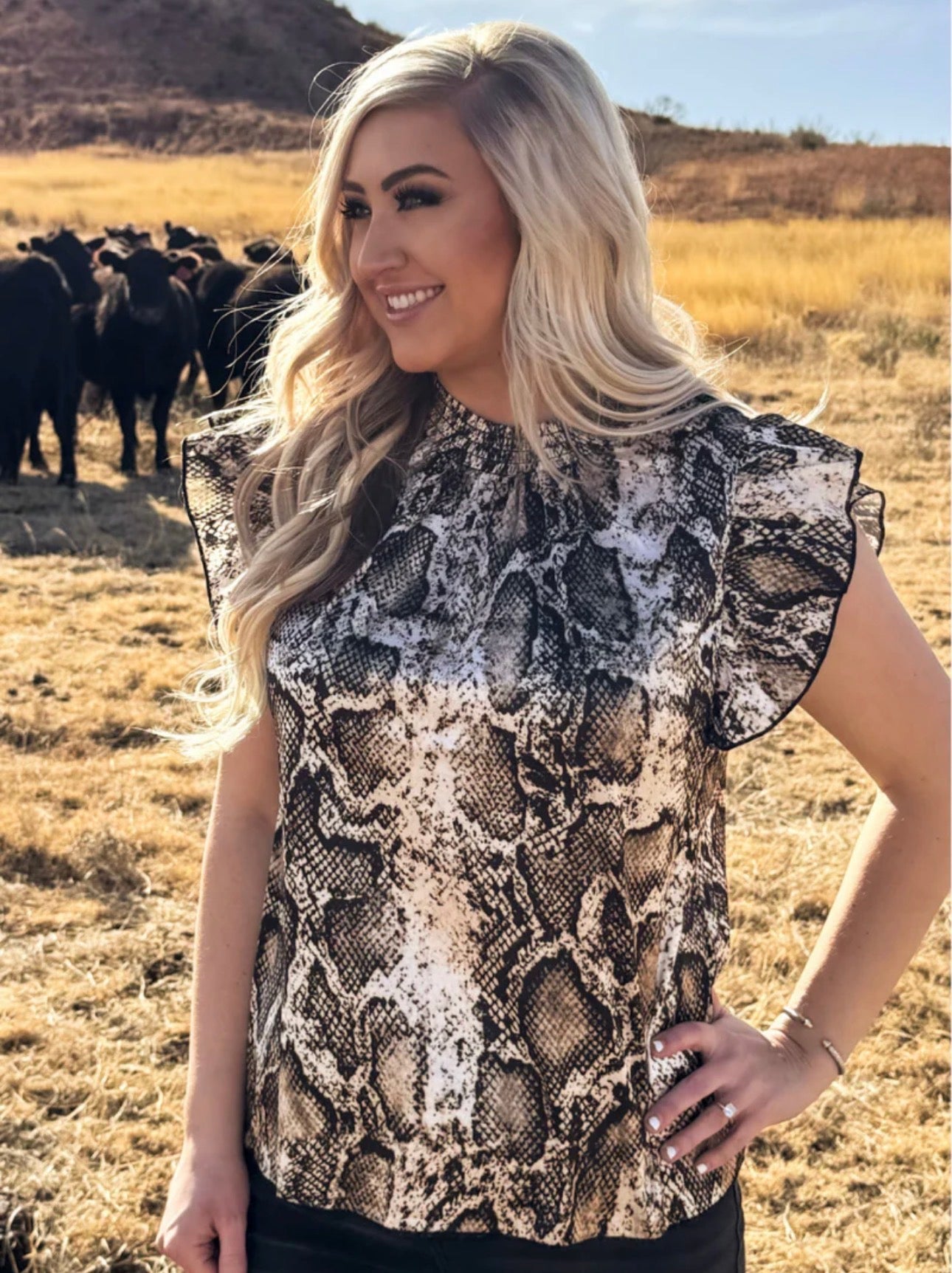 Babydoll Snake Top