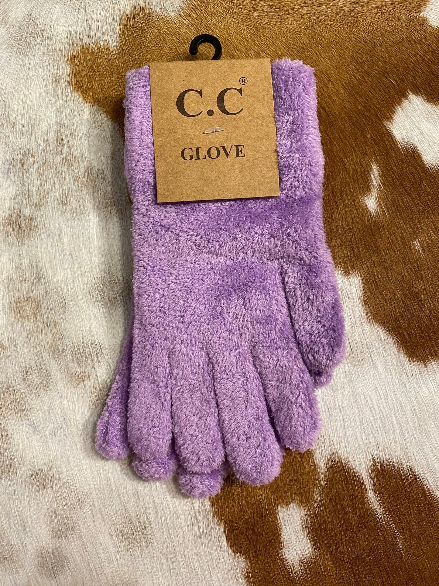 Fuzzy Purple C.C Gloves