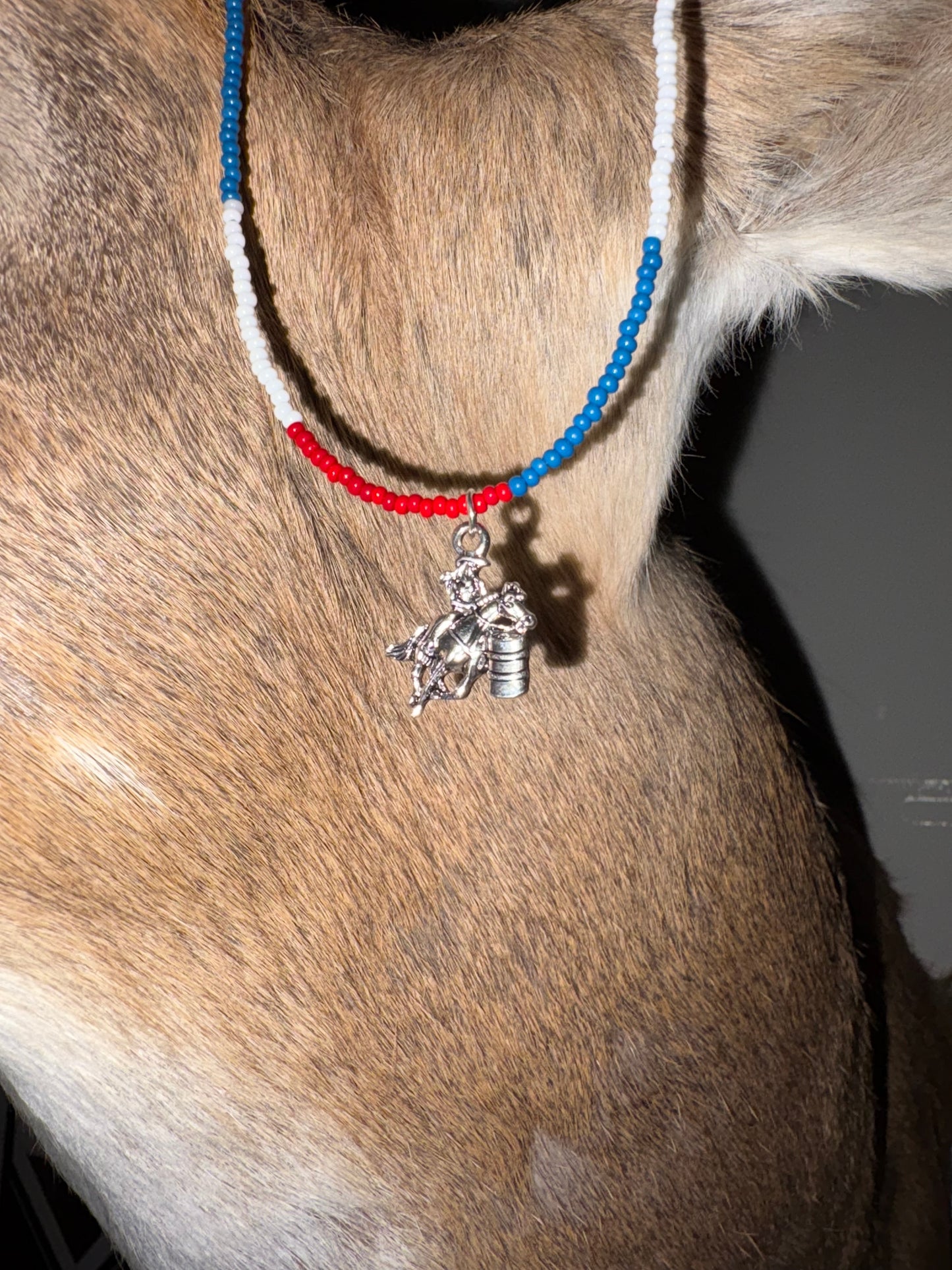 Barrel Racing USA Necklace
