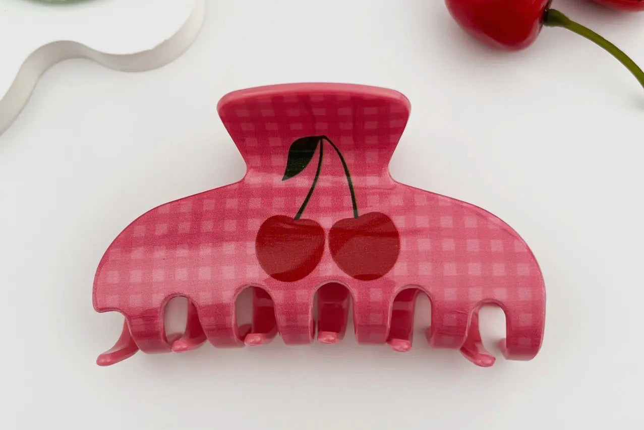 Cherry Claw Clip