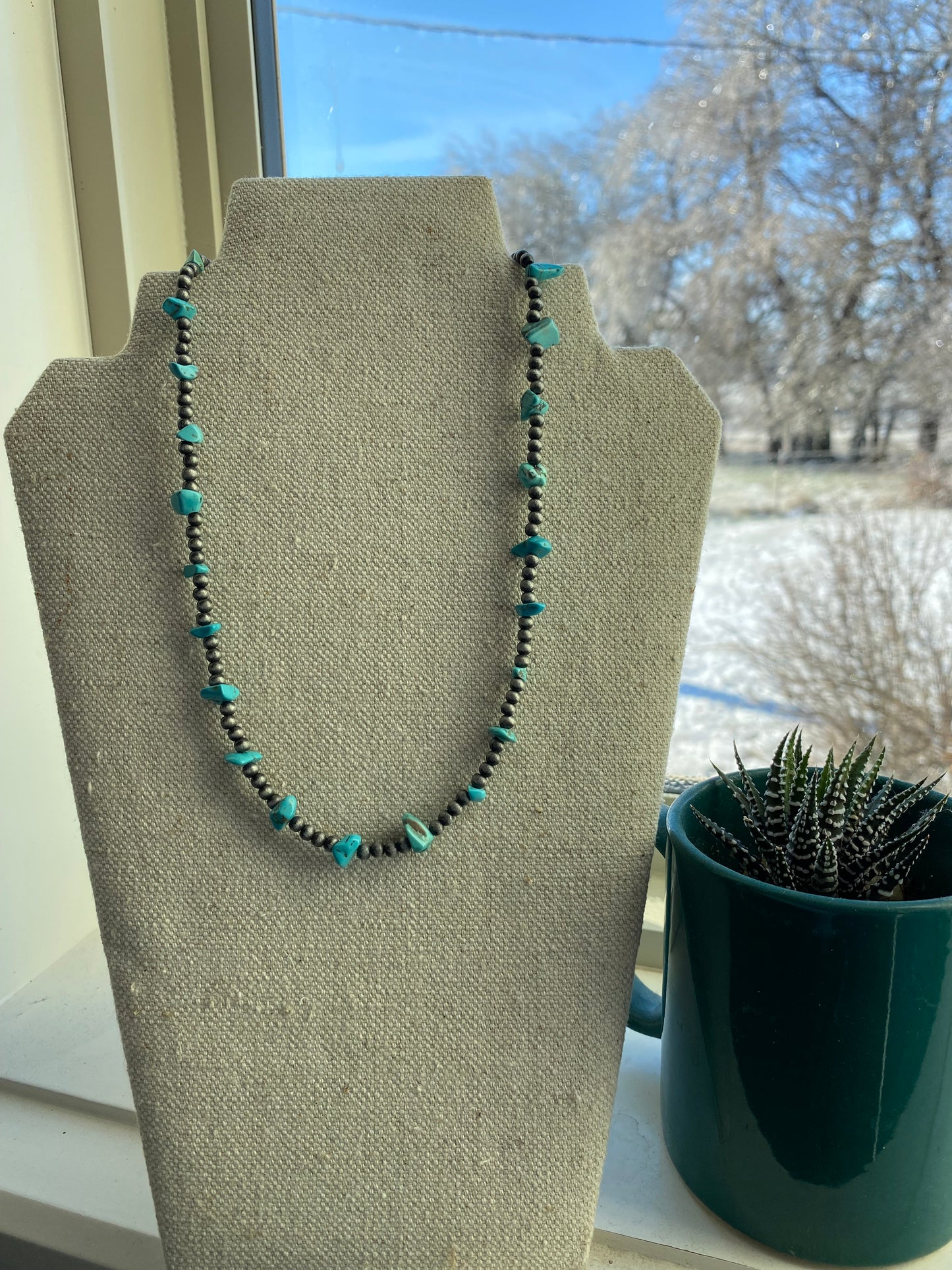 Turquoise Rock Necklace