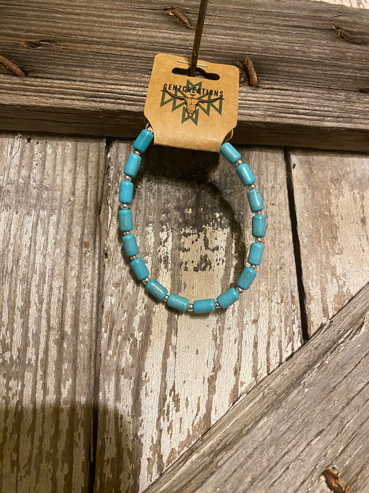 Big Turquoise Rock Bracelet