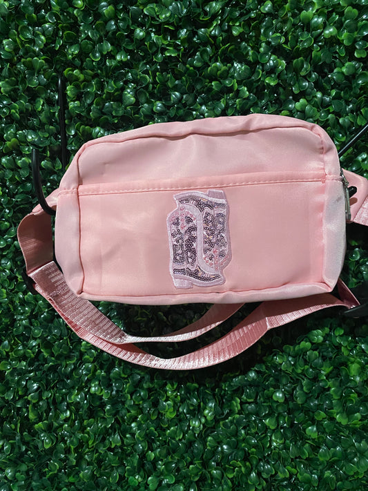 Pink Boots Belt Bag