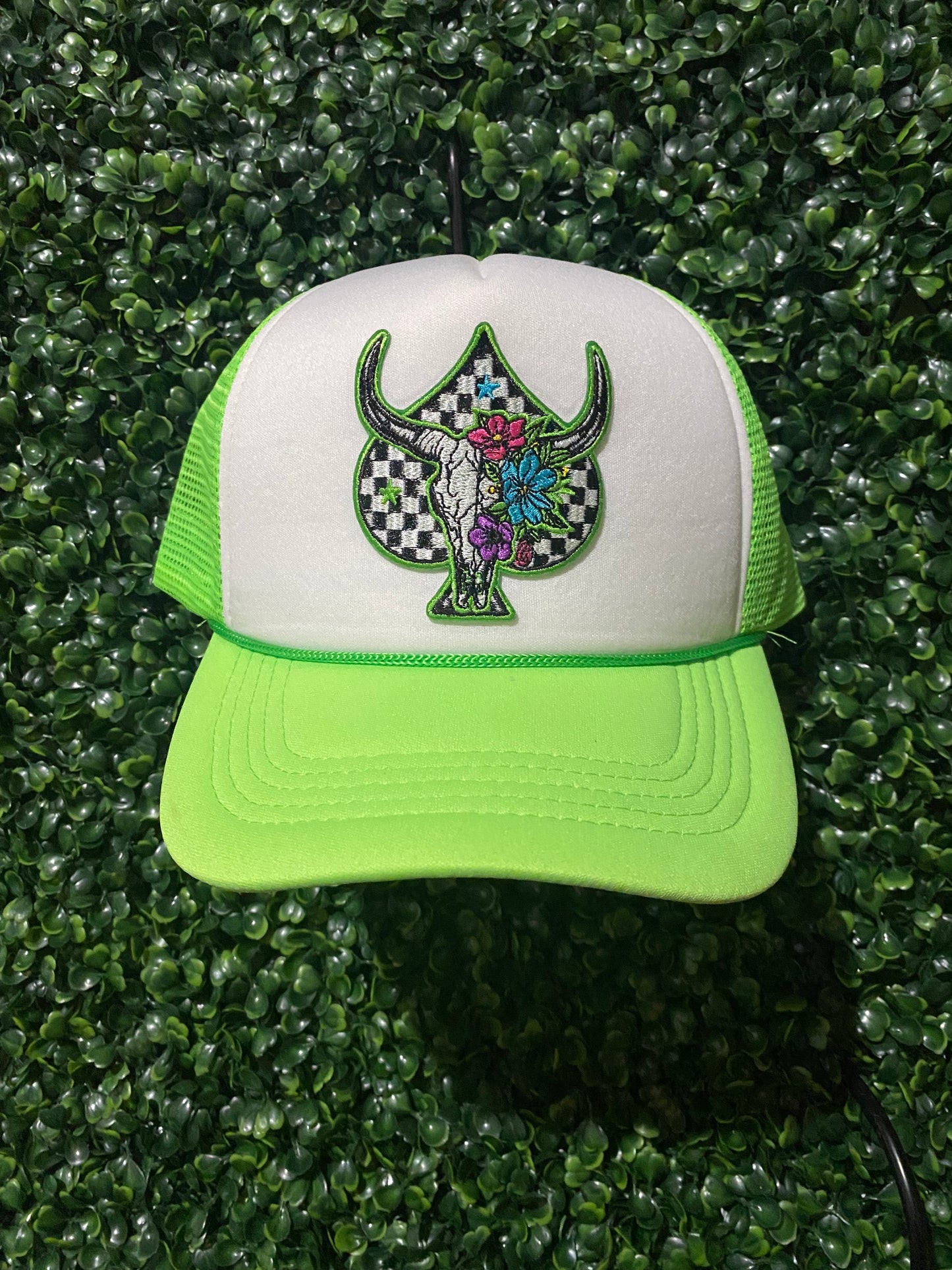 Neon Green Spade Hat