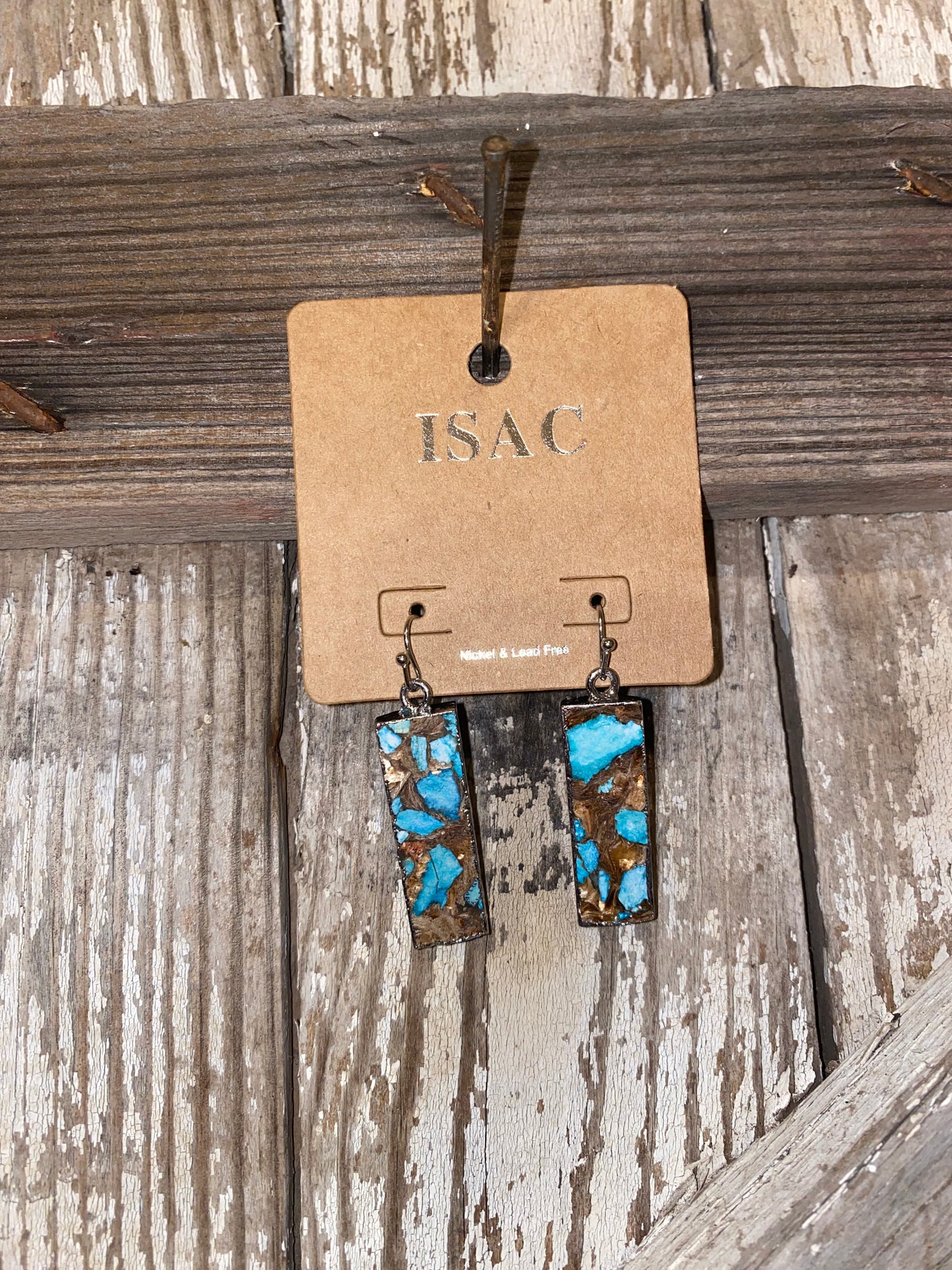 Bar Gemstone Earrings