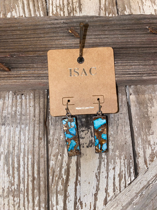 Bar Gemstone Earrings