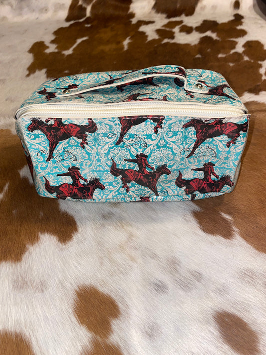 Turquoise Rodeo Makeup Bag