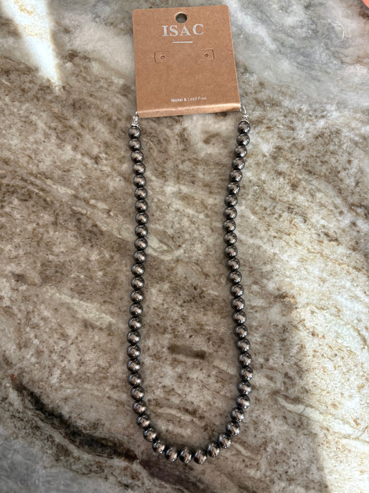 Polished 8mm Navajo Pearl Necklace