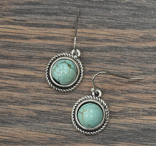 10mm Turquoise Earrings