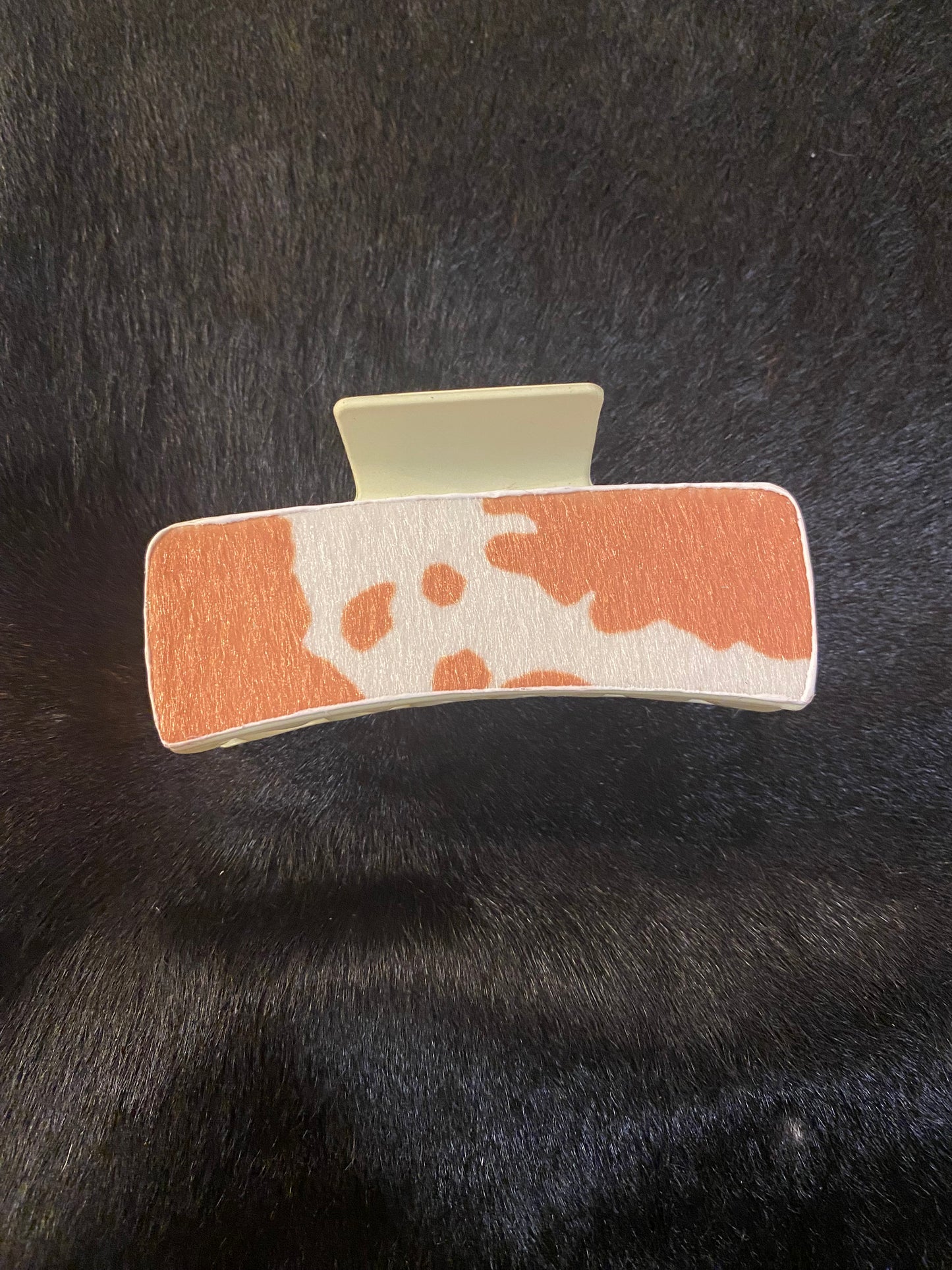 Tan Cowhide Claw Clip