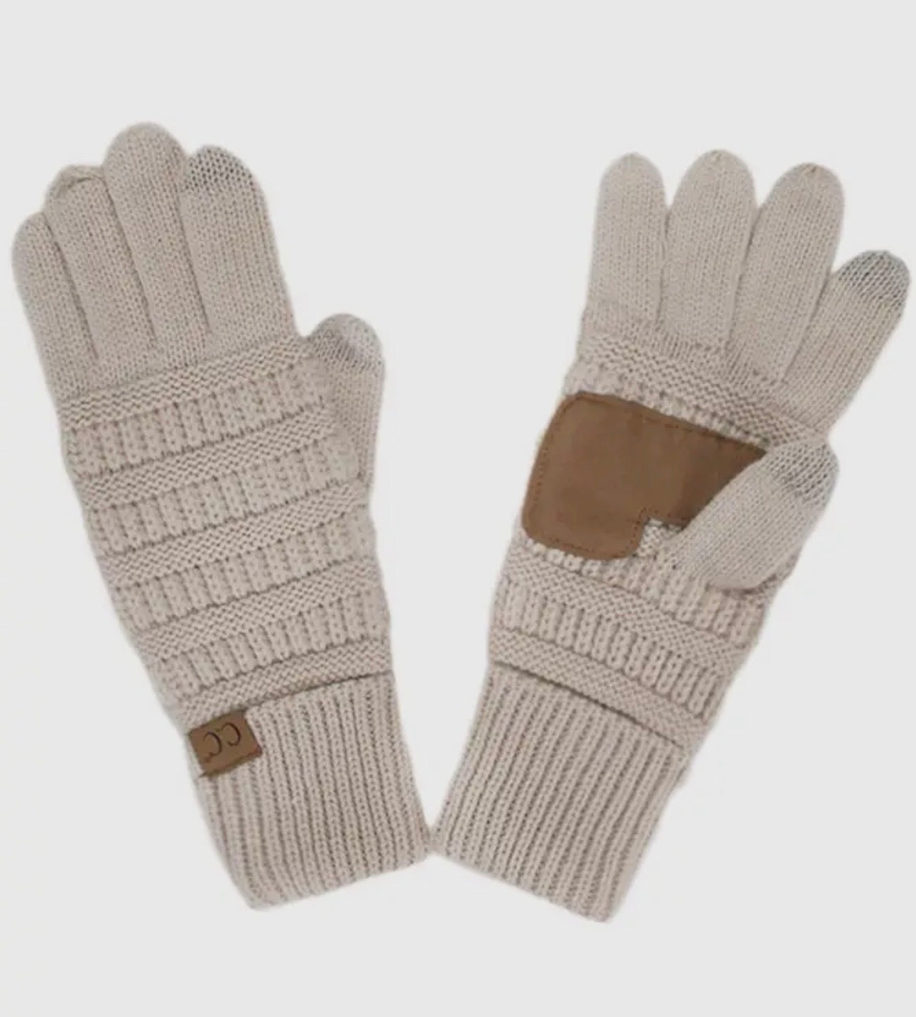 Beige C.C. Gloves