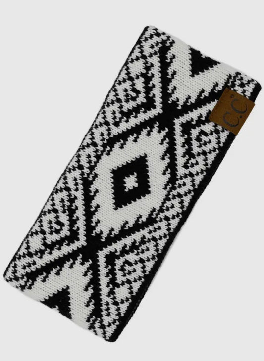 Black Aztec C.C. Headband