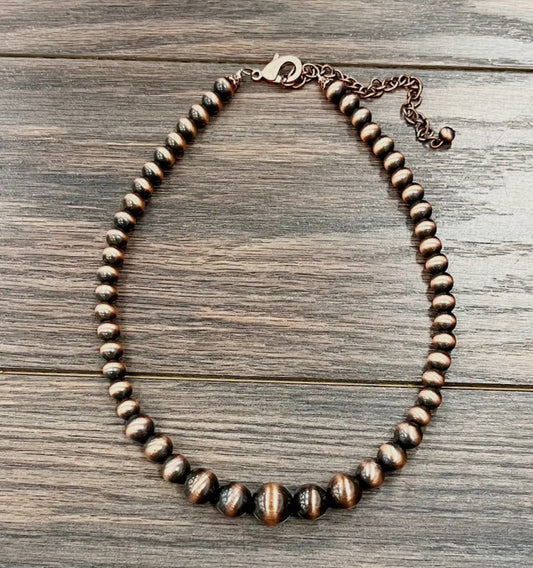 Graduated Copper Necklace