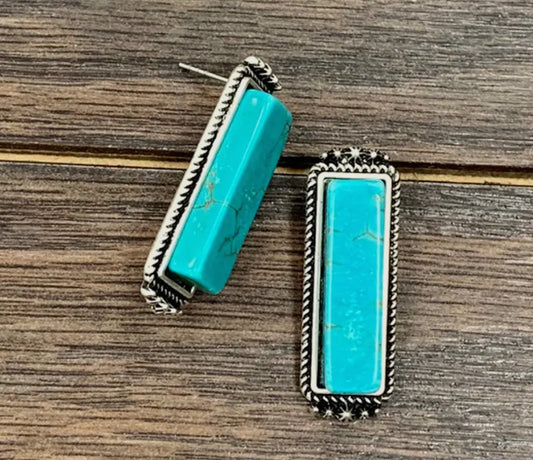 Bar Stud Earrings