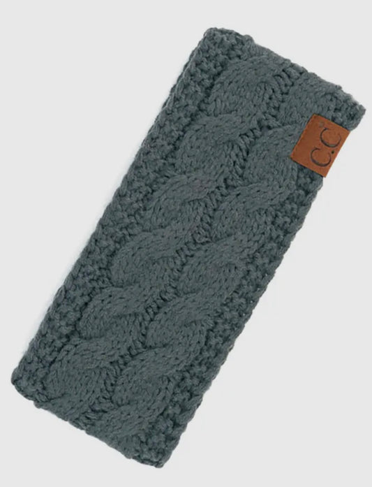Teal Grey C.C. Headband