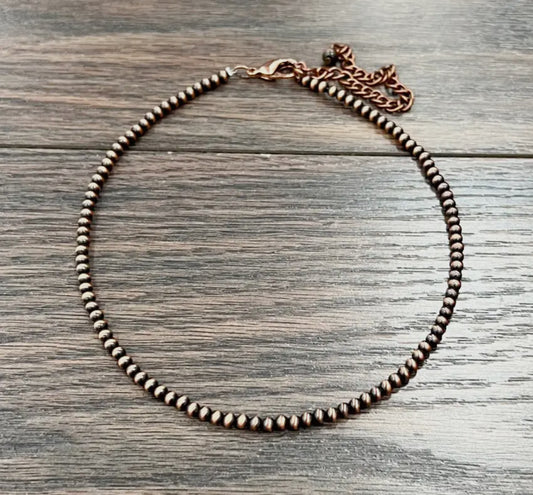 4mm Copper Necklace