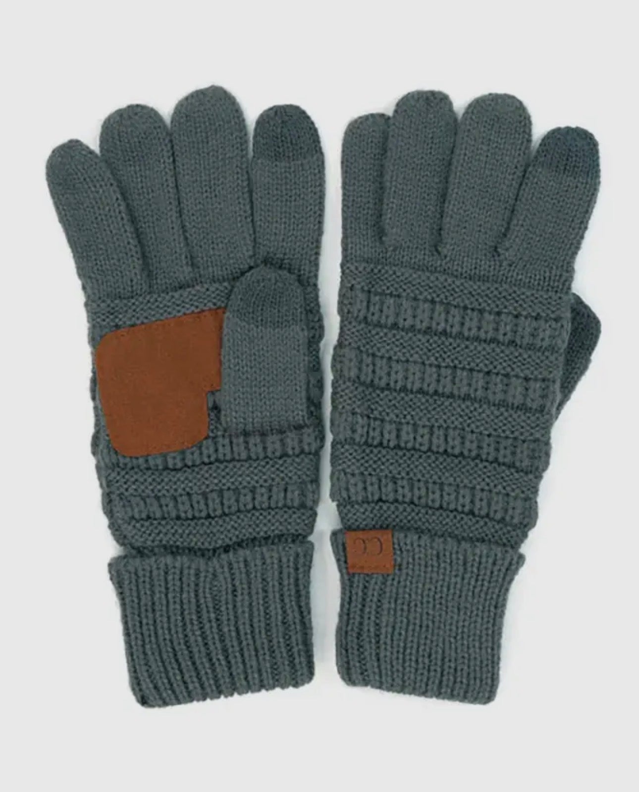 Teal Grey C.C. Gloves