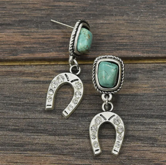 Horseshoe Post Earrings