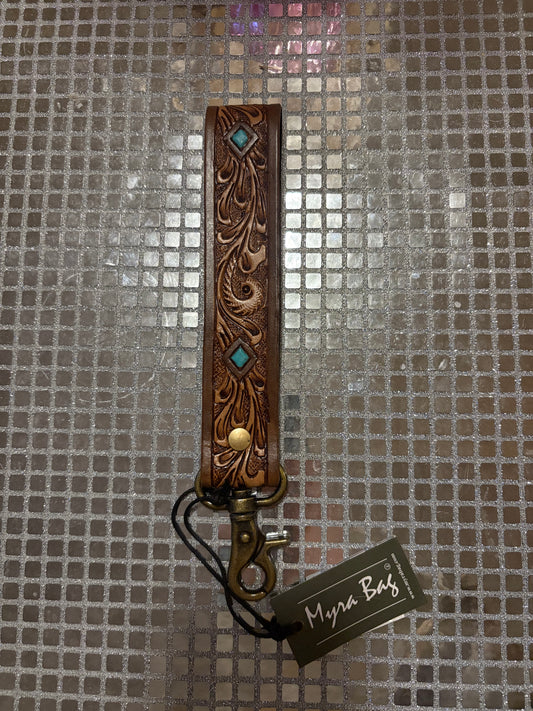 Turquoise Diamond Key Fob