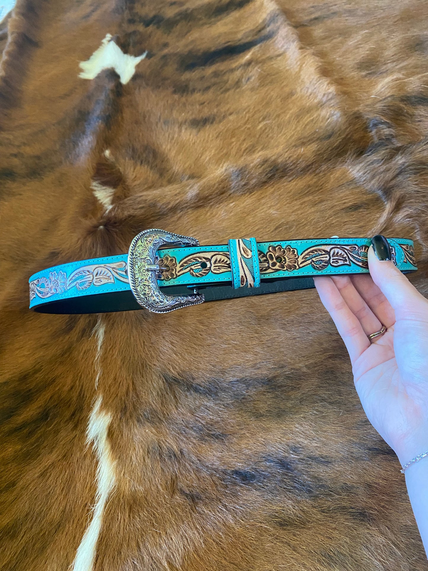 Canyon Shadow Hand-tooled Belt