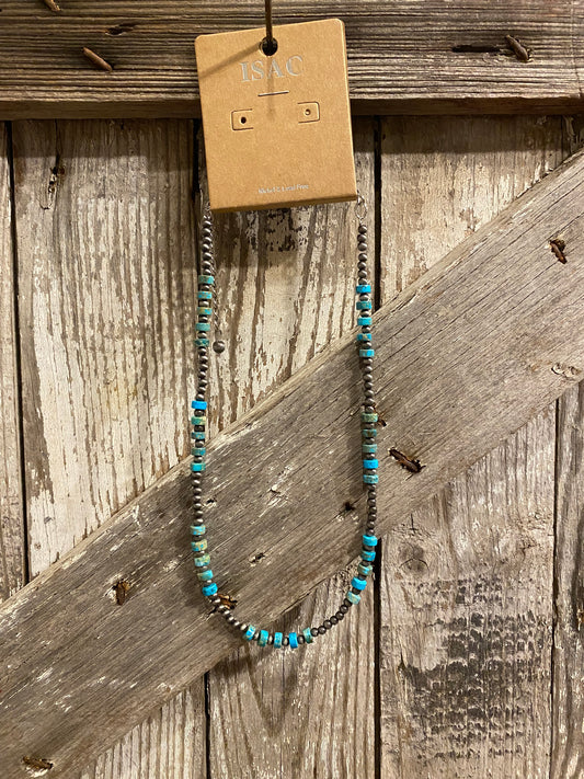 Light Turquoise Gemstone Necklace