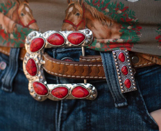 Red Belt Buckle