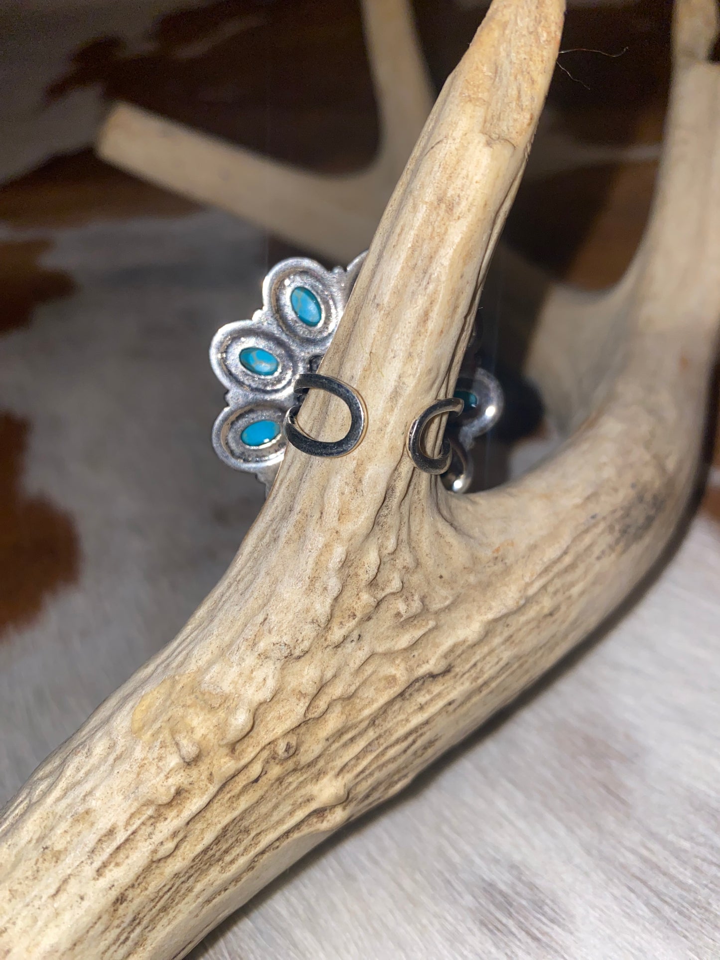 Turquoise Bloom Cuff Ring