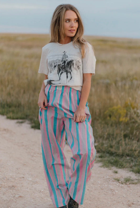 Striped Boxer Pants