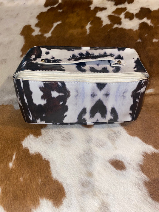 Cow Print Makeup Bag