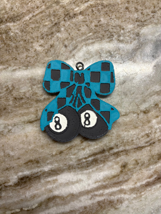 8 Ball Bow Freshie