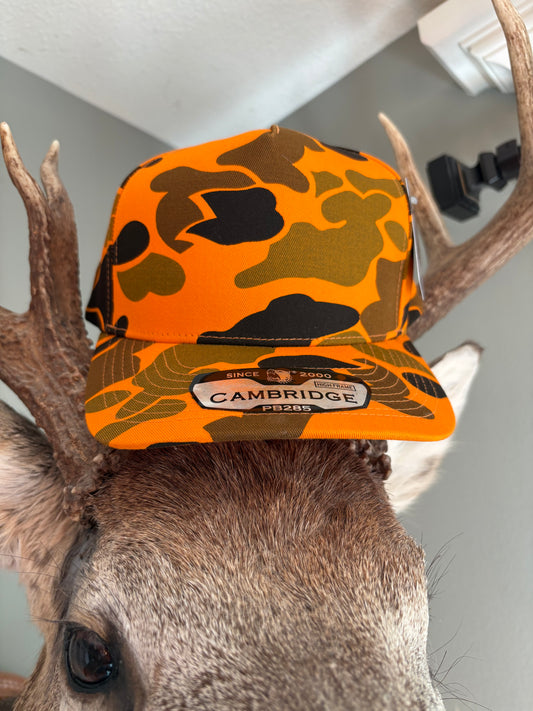 Orange Camo Hat