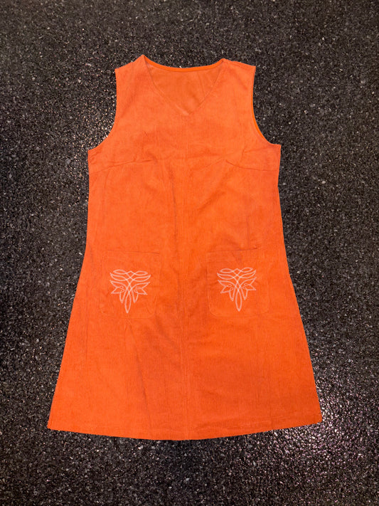 Rust Boot Stitch Dress