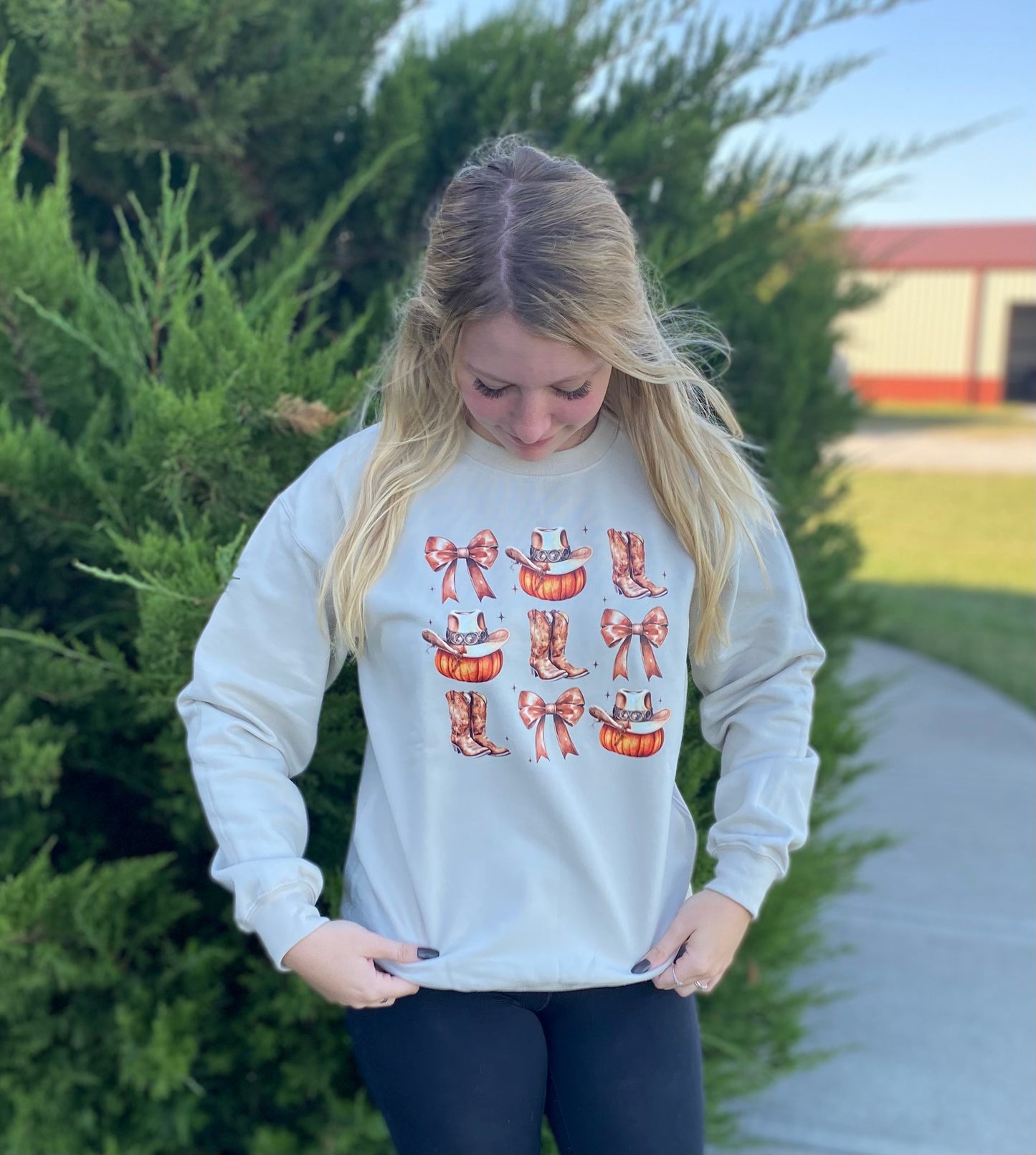 Pumpkin Western Sweatshirt