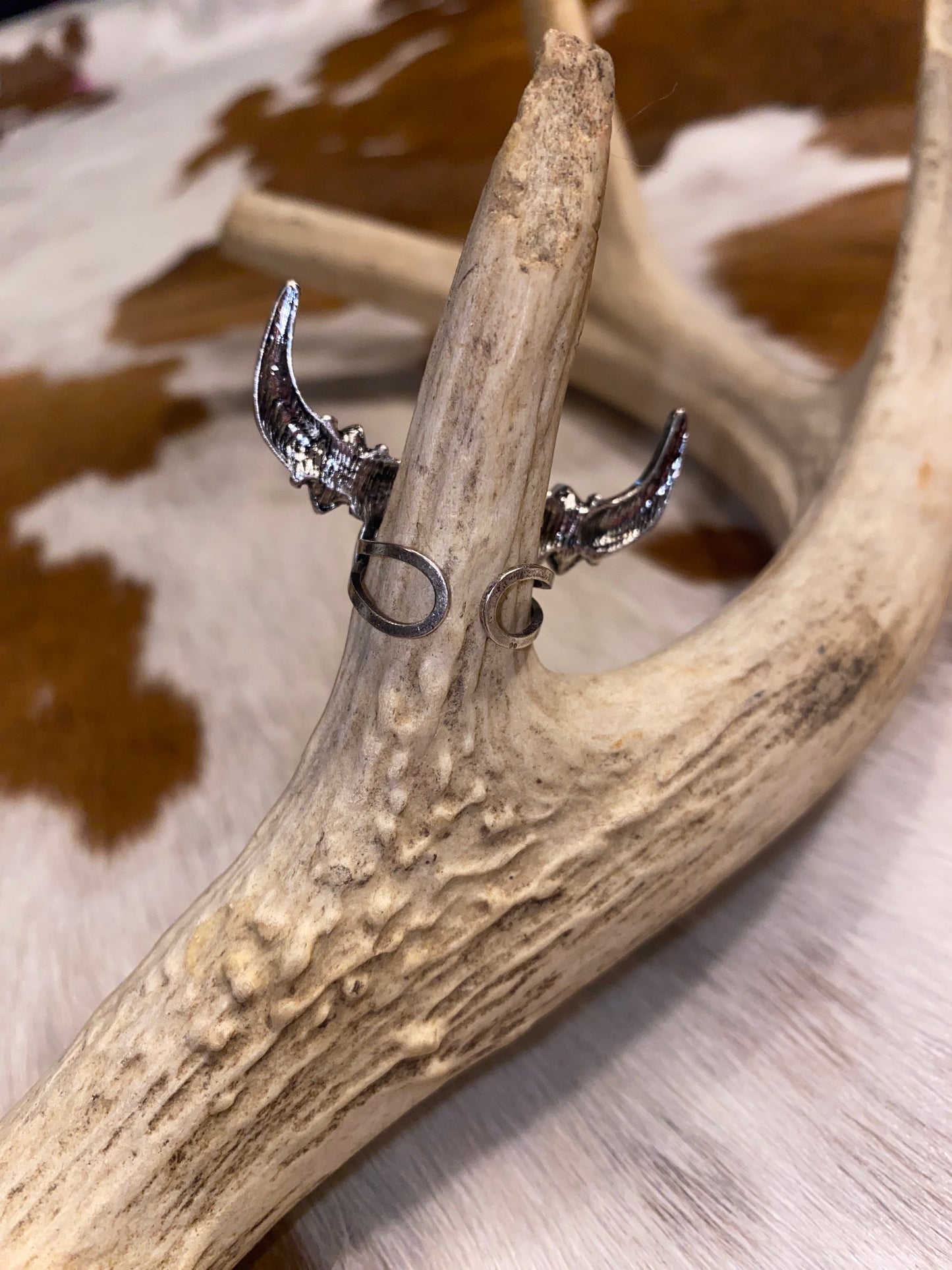 Iridescent Steer Cuff Ring