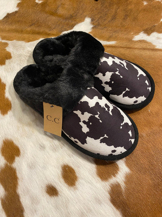 Black C.C Slippers