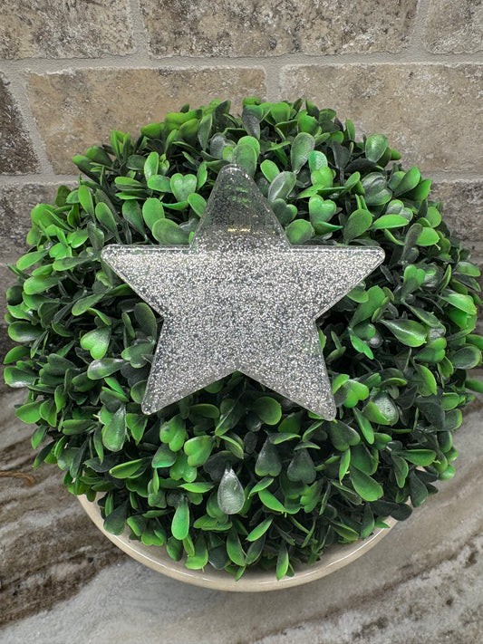 Silver Star Claw Clip