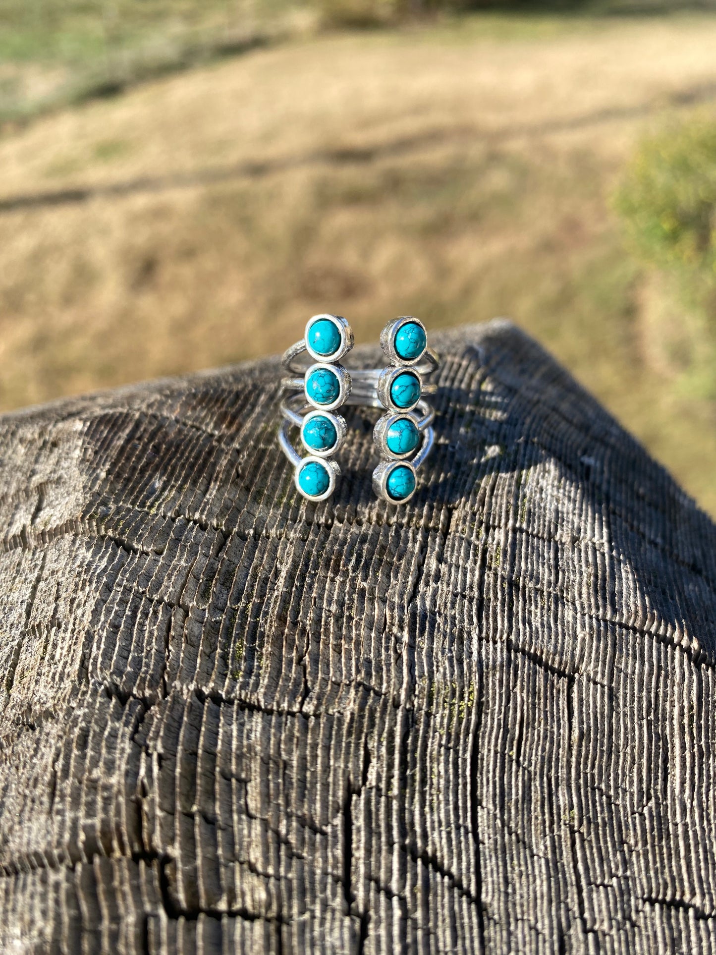 Turquoise cuff ring