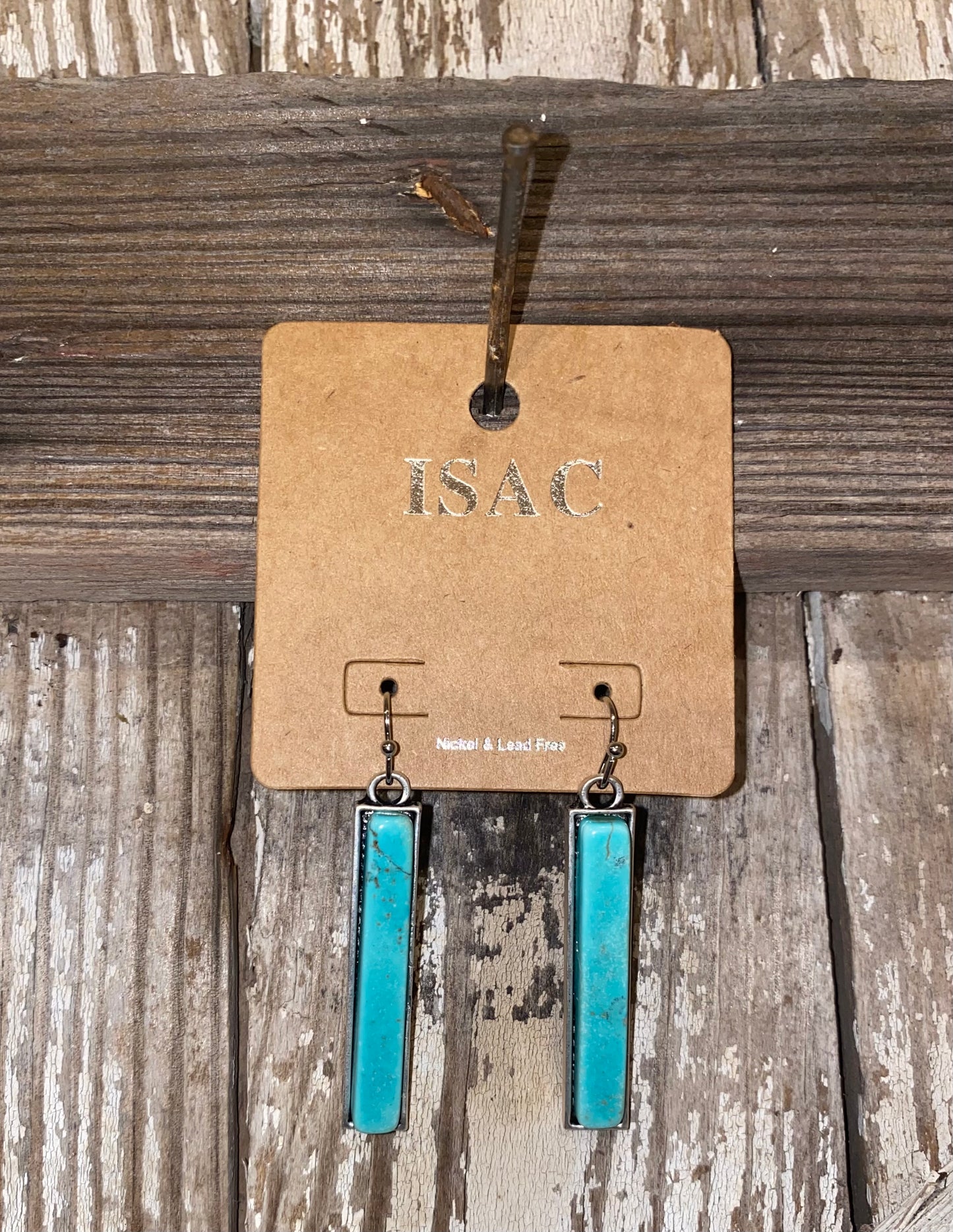 Turquoise Bar Earrings