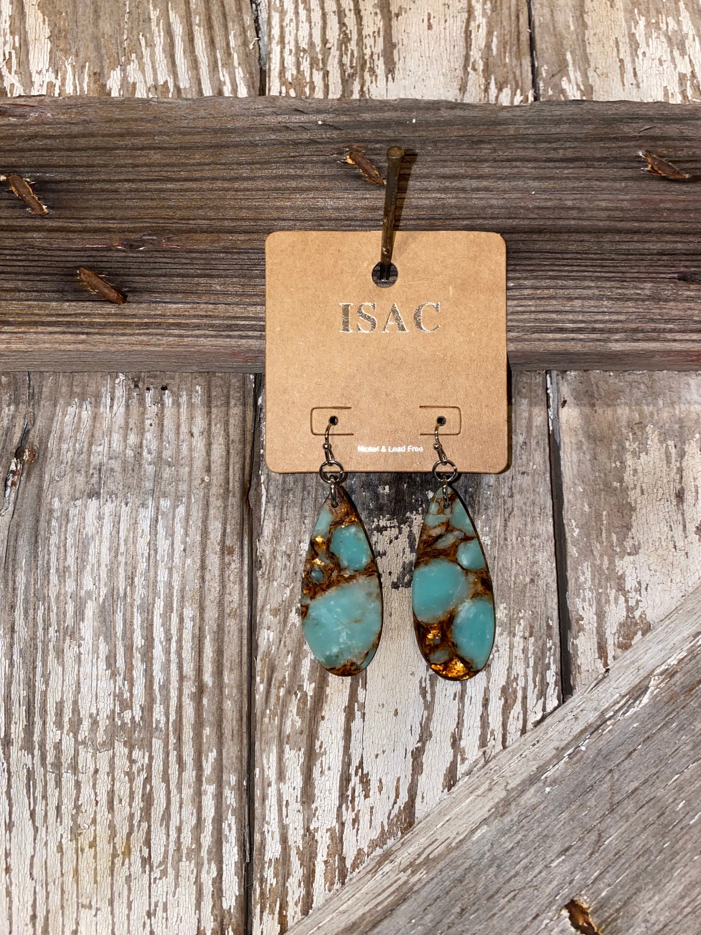 Gemstone Teardrop Earrings