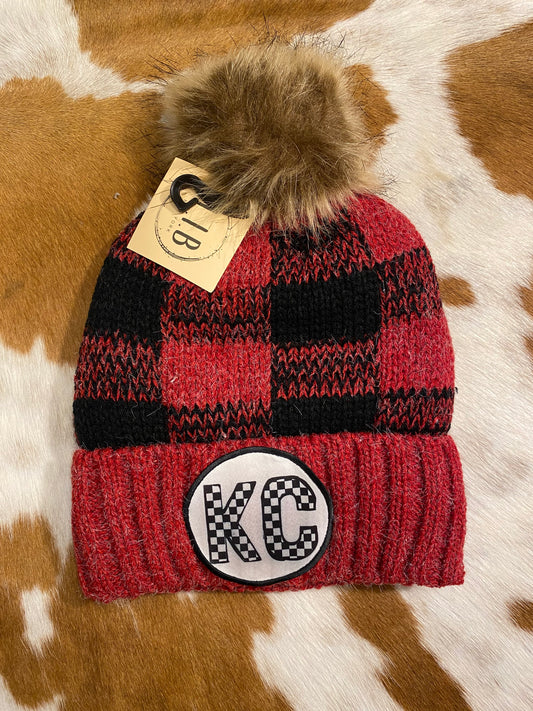 Checkered KC Beanie