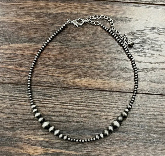 Navajo Bead Cluster Necklace