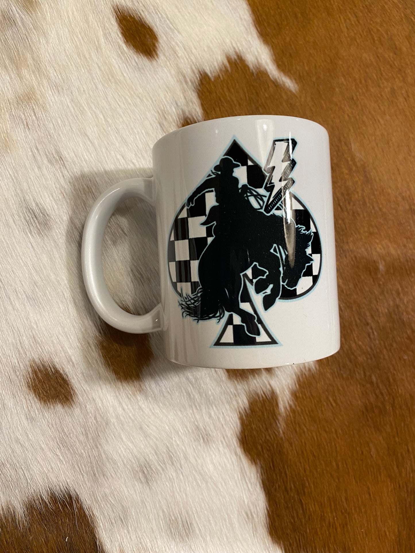 Checkered Spade Coffee Mug
