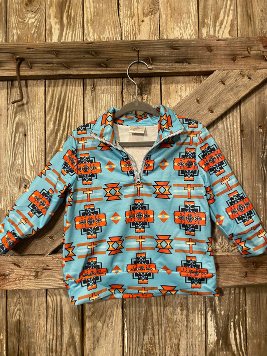 Kids Aztec Pullover